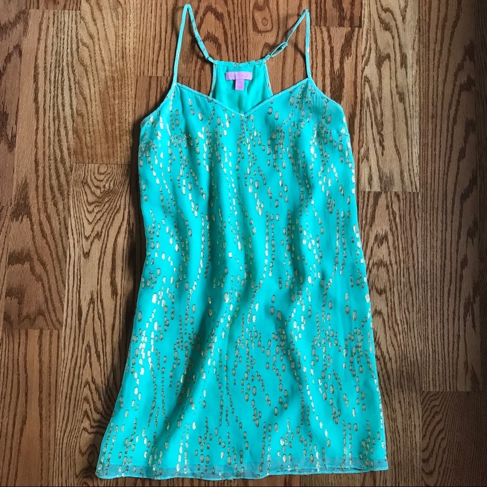 Lilly Pulitzer Dusk dress Bubble Clip Dot XXS 00